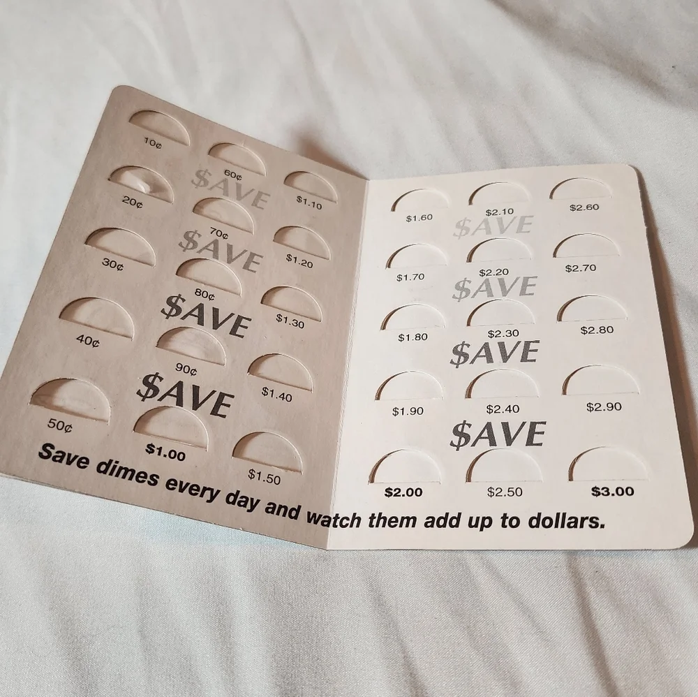 Vintage Dime Saver Book with Cartoon Design
